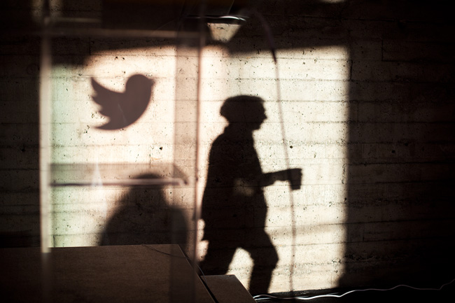 Image: Silhouette of Twitter's logo