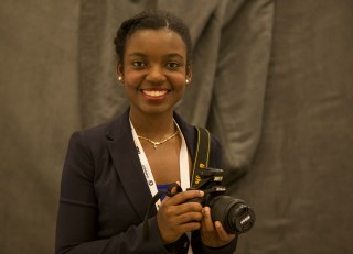 Nathalie Dortonne, University of Florida visual journalism student. (Haiyun Jiang/ONA Student Newsroom)